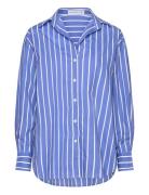 Daija Shirt Tops Shirts Long-sleeved Blue Faithfull The Brand