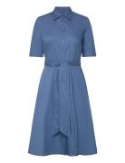 Lauren Ralph Lauren Cotton-Blend Shirtdress Blå