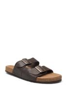 Jack & J S Jfwlouis Leather Sandal Brun