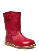 Boots - Flat - With Zipper Vinterstövlar Pull On Red ANGULUS