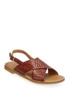 ANGULUS Sandals - Flat - Open Toe - Op Brun