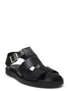 Sandals - Flat - Closed Toe - Op Platta Sandaler Black ANGULUS