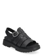 Timberland Clairemont Way Fisherman Sandal Black Full Grain Svart