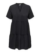 Carluxjoy 2/4 Knee Dress Aop Kort Klänning Black ONLY Carmakoma