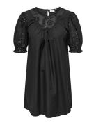 Carraine 2/4 Abk Dress Wvn Kort Klänning Black ONLY Carmakoma