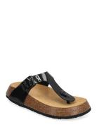 Sl Anais 24 Pu Leather Platta Sandaler Black Scholl