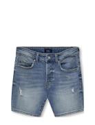 Kids Only Kobedge Shorts Lt Blue 7674 Dnm Blå