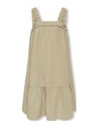 Kids Only Kogthyra Mexicana S/L Dress Ptm Beige