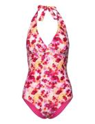 Abecita Haiti Halterneck Swimsuit Rosa