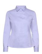Bashinah Tops Shirts Long-sleeved Blue BOSS