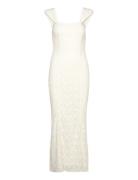 Lace Wide Strap Dress Maxiklänning Festklänning White ROTATE Birger Ch...