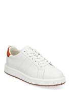 Angeline Iv Suede & Leather Sneaker Låga Sneakers White Lauren Ralph L...