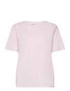 Mschjo Organic Tee Tops T-shirts & Tops Short-sleeved Pink MSCH Copenh...