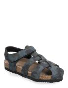 Color Kids Sandals W. Toe + Velcro Strap Grå