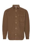 Jjkendrick Cord Overshirt Ls Tops Overshirts Brown Jack & J S