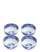 Blue Italian Dip Bowls - Set Of 4 Home Tableware Bowls & Serving Dishe...