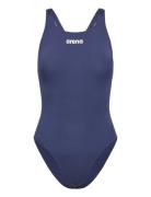 Arena Women's Team Swimsuit Swim Pro Solid Marinblå