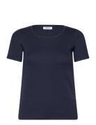 T-Shirts Tops T-shirts & Tops Short-sleeved Navy Esprit Casual