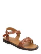 ANGULUS Sandals - Flat - Open Toe - Op Brun