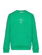 Printed Swea Tops Sweat-shirts & Hoodies Sweat-shirts Green Tom Tailor