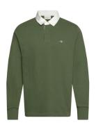 Reg Shield Heavy Rugger Tops Polos Long-sleeved Green GANT