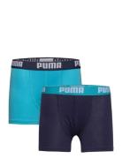 Puma Boys Basic Boxer 2P Night & Underwear Underwear Underpants Blue P...