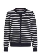 Tommy Hilfiger Co Jersey Stitch Cardigan Marinblå