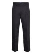 D2. Wide Cotton Twill Chino Bottoms Trousers Chinos Black GANT