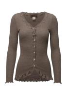 Rosemunde Rwbabette Ls V-Neck Regular Lace Ca Beige