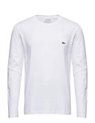 Tee-Shirt&Turtle Neck Tops T-shirts Long-sleeved White Lacoste
