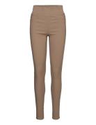 Fqshantal-Pa-Power Bottoms Trousers Slim Fit Trousers Brown FREE/QUENT