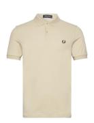 The Fred Perry Shirt Tops Polos Short-sleeved Beige Fred Perry