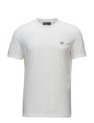 Fred Perry Ringer T-Shirt Vit