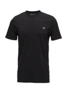 Ringer T-Shirt Tops T-shirts Short-sleeved Black Fred Perry