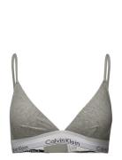 Triangle Unlined Lingerie Bras & Tops Soft Bras Bralette Grey Calvin K...