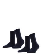 Esprit Socks Basic Pure So 2P Marinblå