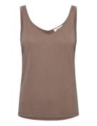 Slcolumbine Tank Top Tops T-shirts & Tops Sleeveless Brown Soaked In L...