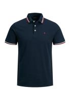 Jjepaulos Polo Ss Tops Polos Short-sleeved Navy Jack & J S