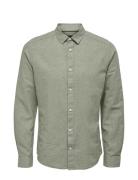 ONLY & SONS Onscaiden Life Ls Solid Linen Shirt Noos Grön