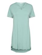 Bamboo Short Sleeve Nightdress With Nattlinne Green Lady Avenue