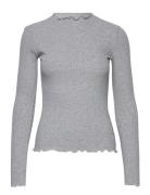 Candacekb Ls Tee Tops T-shirts & Tops Long-sleeved Grey Karen By Simon...