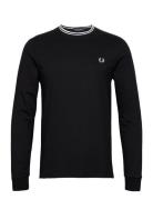 Fred Perry Ls Twin Tipped T-Shirt Svart