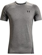 Ua Hg Armour Fitted Ss Sport T-shirts Short-sleeved Grey Under Armour