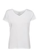 Danish Endurance Women's Modal V-Neck T-Shirt 1-Pack Vit