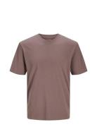 Jjeorganic Basic Tee Ss O-Neck Tops T-shirts Short-sleeved Brown Jack ...