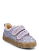 Shoes - Flat - With Velcro Låga Sneakers Purple ANGULUS