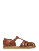 ANGULUS Sandals - Flat - Closed Toe - Op Brun