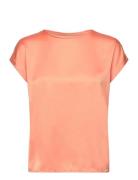 Viellette S/S Satin Top - Noos Tops T-shirts & Tops Short-sleeved  Vil...