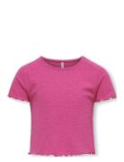 Kids Only Kognella S/S O-Neck Top Noos Jrs Rosa