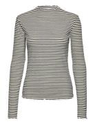 Candacekb Stripe Ls Tops T-shirts & Tops Long-sleeved Black Karen By S...